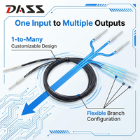 Capteur à fibre optique multipoint personnalisable DASS DS-FDF10-12 en gros, commutateur fibre optique un-vers-plusieurs 12-24V pour tri de matériaux