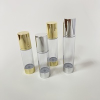 Prix bas, flacon pulvérisateur sous vide portable en plastique pressé, 80 ml, 100 ml, 120 ml, flacon sous vide pour émulsion