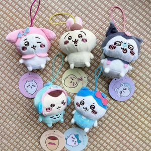 Para Sanrio Monjakki colaboración llaveros de felpa Momonga Kurimanju Hangyodong Usagi muñecas burlarse marca conjunta productos - Product Image 1