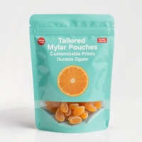 Sacs pour aliments surgelés biodégradables imprimés en héliogravure, sachets refermables de qualité alimentaire pour le stockage au réfrigérateur, chewing-gum et aliments en conserve