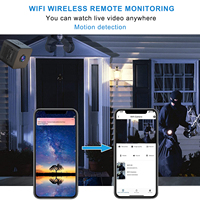 Mini caméra sans fil magnétique 2.4G WiFi 1080P, vision nocturne, MicroSD, 12MP, capteur CMOS 120, caméra de surveillance pour la maison, sécurité domestique, télécommande