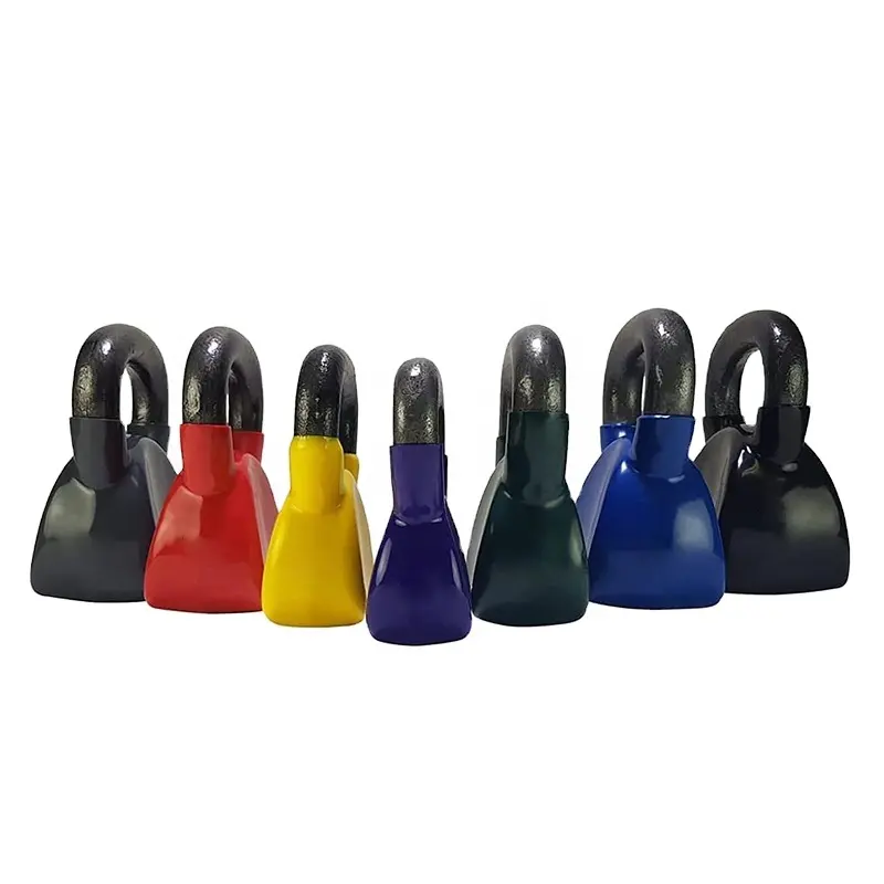 Guli Fitness bollitore campana allenamento della forza manubri colorati rivestiti in vinile immersione kettlebell in ghisa