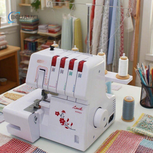 Household Four Wire Overlock <b>Sewing</b> <b>Machine</b>, Small Metal Lockstitch <b>Machine</b>, Household Lockstithing <b>Machine</b> - Product Image 3