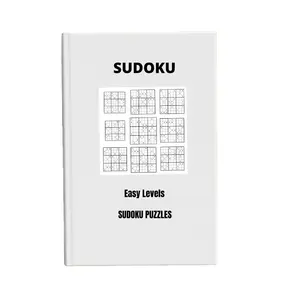 Livro de atividades para crianças, serviço de impressão personalizado, livro de palavras cruzadas Sukoku para adultos, capa mole