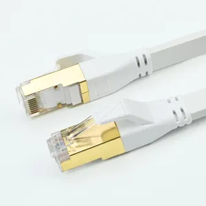 2023 Hot sales cables crystal head 8p8c rj45 connector 26awg cat8 flat cable