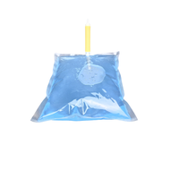 Sac désinfectant pour les mains antibactérien de 1000ml, tube en silicone jaune 1L sac buccal désinfectant pour les mains à l'alcool résistant à la corrosion