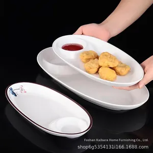 Creativo moderno melamina madre-figlia piatti divisi piatto commerciale ristorante gamberetti aceto piatto per alberghi ristoranti - Product Image 2