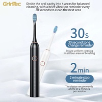 Brosse à dents électrique 6 modes à poils souples pour adulte, soin des gencives, brosse à dents étanche rechargeable