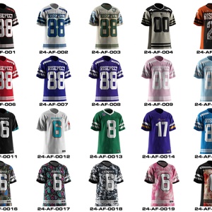 Uniforme Deportivo Personalizado con Logotipo, Secado Rápido, Diseños Nuevos 2024-2025, Jersey Cosido, Paquete de Camisetas de Fútbol Americano - Product Image 6