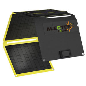 Panel Solar Portátil Plegable ALECTER de 40 Vatios, Silicio Monocristalino, IP65 Impermeable, 18.5% de Eficiencia, 2.4 kg, Ligero, para Camping - Product Image 2