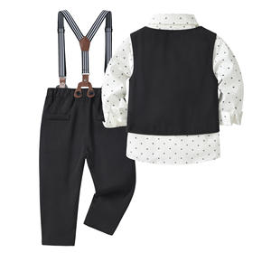 Fantaisie automne enfants costume garçons mignon smoking robe vêtements ensembles enfant <span class=keywords><strong>mariage</strong></span> fête Blazer pantalon enfant en bas âge Costumes <span class=keywords><strong>tenue</strong></span> 1 à 5Y - Product Image 2