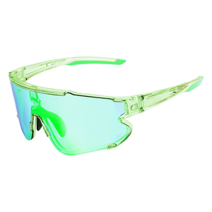 Lunettes de soleil de sport TR90 personnalisées pour femmes rose polarisé photochromique UV400 Protection grandes lunettes de vélo adulte pêche rouge clair - Product Image 6
