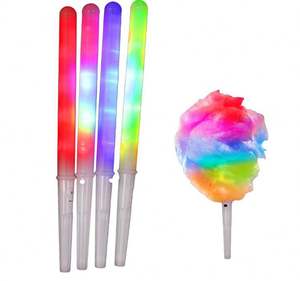 Bâtons lumineux LED 31 cm en forme de cône de barbe à papa, colorés et réutilisables, pour mariages, fêtes, concerts, parcs, décorations clignotantes - Product Image 4