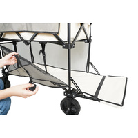 Chariot de plage Wanderer pliable à double étage chariot pliable utilitaire extra long