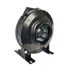 Kiron 100~315mm Steel In Line Duct Exhaust Fan Blower Kitchen Hood Ducting Ventilation Fan Housing Round Duct Industrial Fan