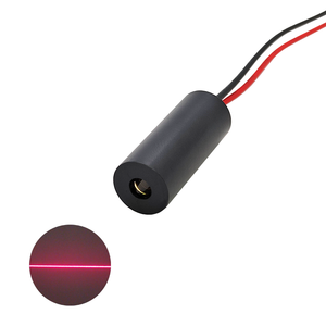 10X25mm 650nm 5mW 10mW línea roja Lente de Cristal módulo láser nueva máquina de corte línea posicionador línea luces de posicionamiento láser - Product Image 1