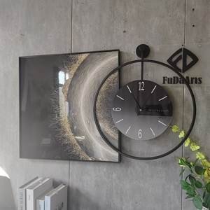 Horloge murale suspendue S2 70+60cm avec pendule, grande taille, style simple et moderne, décoration personnalisée pour la maison, vente directe usine - Product Image 5