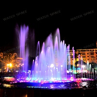 Air Mancur Luar Ruangan untuk Taman dan Kolam Renang dengan Pertunjukan Air Menari Berlampu LED & Air Mancur Dekoratif, Pemasangan di Tempat