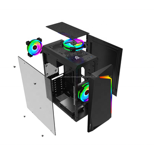 Gaming <span class=keywords><strong>ATX</strong></span> caso nuevo diseño de la <span class=keywords><strong>caja</strong></span> de la PC de la <span class=keywords><strong>Torre</strong></span> del chasis del ordenador de escritorio de C005 blanco - Product Image 3