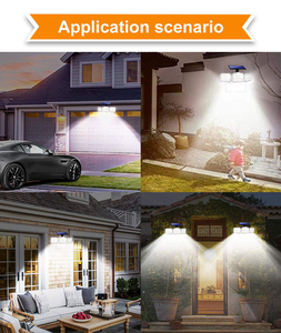 <b>Solar</b> Outdoor LED Wall <b>Light</b> 3 Adjustable Heads Motion Sensor <b>Solar</b> Flood <b>Light</b> Waterproof Security Lamp <b>for</b> <b>Garden</b> Balcony Yard - Product Image 5