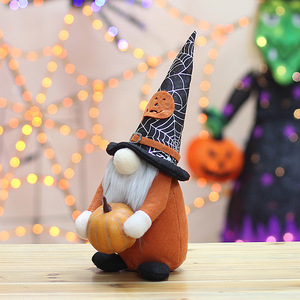 Muñecos de Gnomo de Tela para Halloween, Decoraciones de Calabaza y Murciélago, Adornos de Halloween para Interiores y Exteriores HX-2250A HX-2250B - Product Image 4