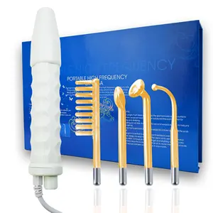 Skin Care Set High Frequency Facial Wand Beauty Products Argon Neon High Frequency Facial Machine