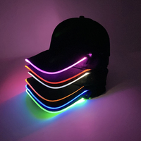 Gorra de Béisbol Luminosa LED Ajustable, Estilo Hip-Hop, con Logotipo Personalizable, Gorra Deportiva Intermitente de Moda para Bares y Noches