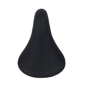 Sella per Bicicletta Nera all'Ingrosso 22x14cm 382g in Pelle PVC con Morsetto in Acciaio, Ricambi per Biciclette - Product Image 1