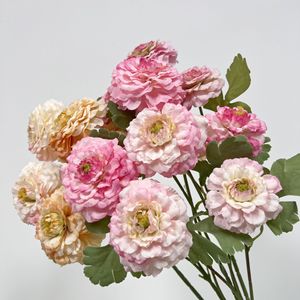 Artificial Camellia And Peony <b>Flowers</b> <b>Single</b> Branch Silk High Simulation Wedding Decorations For Home And Outdoor Use - Product Image 1