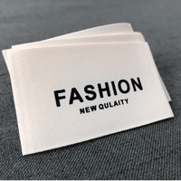 Étiquette tissée personnalisée avec logo, patch en coton pour vêtements, sacs, lavable, pliée sur le côté, étiquettes principales couleur/taille, forme personnalisée Homan HMW08