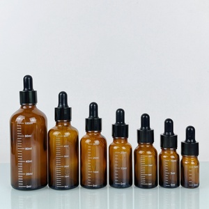 High End Amber clear Thick Bottom 30ml Round Shoulder Round Glass <b>Dropper</b> <b>Bottle</b> for Essential Oil Serum <b>Bottle</b> - Product Image 2