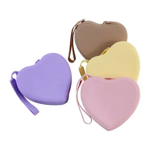 Female Silicone Bag Card Holder Small Wallet Zipper Clutch Coin Purse Silicone Women Purse Wallet