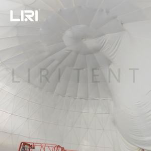 Tente de cinéma de dôme de projection géodésique en tissu PVC transparent de 30m pour événement et fête - Product Image 6