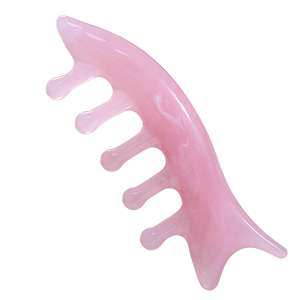 Peine de Masaje Meridian 2 en 1 Personalizado, Masajeador Facial y Nasal, Peine de Masaje Capilar Multifuncional de Resina - Product Image 6