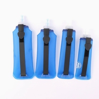 Bouteille d'eau souple unisexe sans BPA, écologique, en TPU, pour course à pied et camping, avec valve à pression et bouchon à morsure