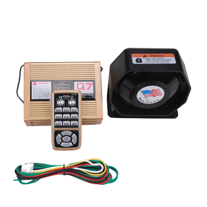 Sirène d'alarme sonore 12V 200W pour ambulance et voiture de pompiers, haut-parleur puissant en alliage d'aluminium + PC, portée de détection 10-20m - Product Image 1