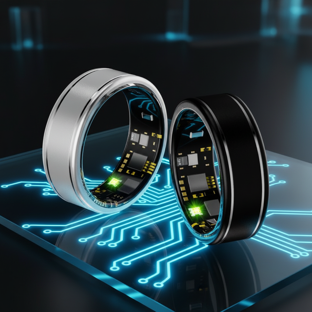 Smart Ring Supports Universal Compatibility Wireless Connection Health App Data Sync Phone Device
