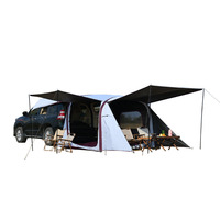 Tente tunnel extérieure quatre saisons en tissu Oxford pour camping SUV, auvent de voiture à montage rapide et automatique