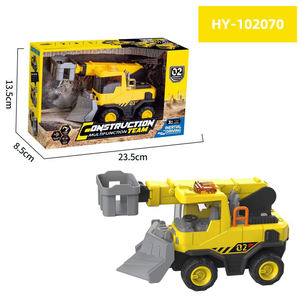 Offre Spéciale : 6 Modèles de Véhicules de Construction à Inertie – Jouets Éducatifs STEAM pour Enfants – Camions d'Ingénierie en Plastique à Friction avec Lumières et Musique - Product Image 3
