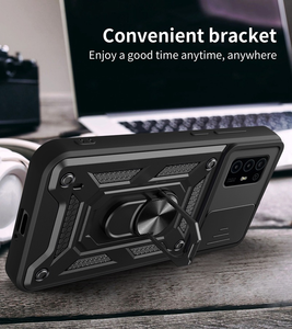 Funda Protectora para <span class=keywords><strong>ZTE</strong></span> Axon 60 Lite 4G con Cubierta Deslizante para Lente, Anillo Magnético Antivibración y Protección Tipo Cuchilla A31 - Product Image 6