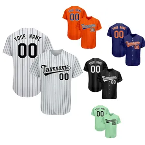 Embroidery logo softball uniforms breathable moisture wicking custom team baseball jersey