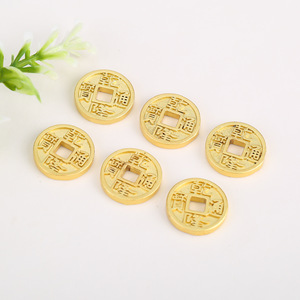 Five Emperors Coin Gold Plated <b>Copper</b> Round Jewelry Findings For DIY <b>Bracelets</b> Necklaces Artistic Retro Style Components - Product Image 1