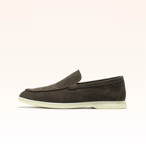 Mocassins confortables en daim de vache pour hommes, <span class=keywords><strong>chaussures</strong></span> <span class=keywords><strong>bateau</strong></span> décontractées de luxe à semelle en caoutchouc légère pour l'extérieur - Product Image 2