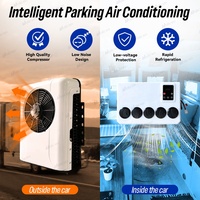 Unidad de Aire Acondicionado de Estacionamiento para Camión con Compresor de 12V R134A Tipo Split para Cabina de Caravana y Furgoneta Camper para Autobús y Sistemas de Aire Acondicionado de 24V