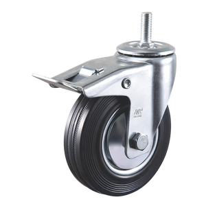 Roda de Borracha e Ferro VIMA de <span class=keywords><strong>5</strong></span> Polegadas e Rodízio Giratório Sem Freio para Carrinho Preço de Atacado Rodízio Industrial - Product Image 5