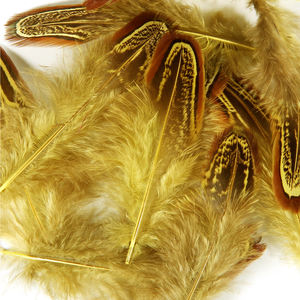 Plumes de <span class=keywords><strong>cou</strong></span> d'amande en gros, plumes de queue de poulet sauvage nettoyées en vrac, artisanat, plumes de carnaval - Product Image 2