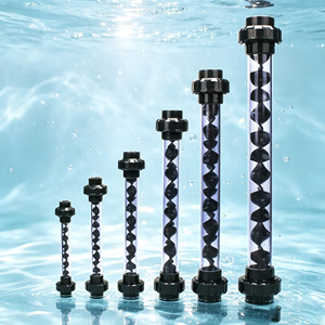 Mezclador Estático de Unión UPVC con Núcleo Helicoidal Desmontable, Tubo de Mezcla Gas-Líquido para <span class=keywords><strong>Columna</strong></span> de Mezcla Fluida Estática de <span class=keywords><strong>Ozono</strong></span> y Agua - Product Image 2