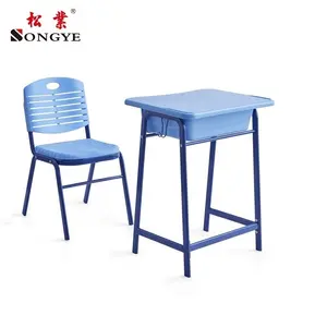 Высококачественный школьный стул, ученический стол с металлической книжной коробкой, школьная мебель