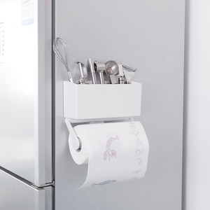 Plastic Wrap <b>Container</b> <b>Refrigerator</b> Rack Kitchen Magnetic Storage Rack for Household Fridge Side Wall Hanging Rack - Product Image 6
