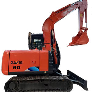 Mini excavatrice Hitachi ZX60 d'occasion de haute qualité de 6 tonnes fabriquée au Japon avec des composants de pompe et de noyau de moteur pour l'hyperkinésie - Product Image 1